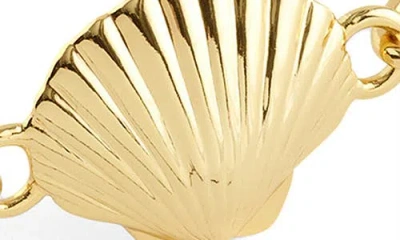 Madewell Shell Wire Bangle In Gold