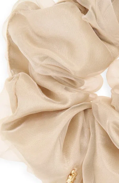 Lele Sadoughi Rommy Oversize Scrunchie In Brown