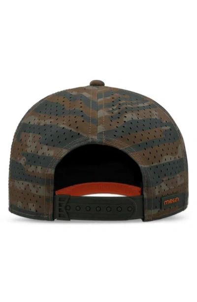 Melin Hydro Compass Snapback Cap In Gray