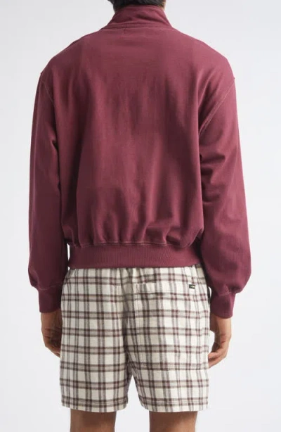 Phipps Bunkhouse Cotton Blend Quarter Zip Pullover In Brown