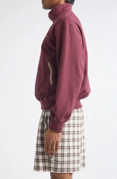 Phipps Bunkhouse Cotton Blend Quarter Zip Pullover In Brown