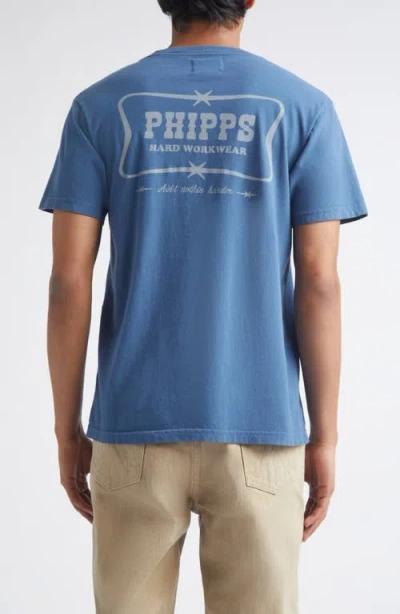 Phipps Hard Workwear Pocket Graphic T-shirt In Blue