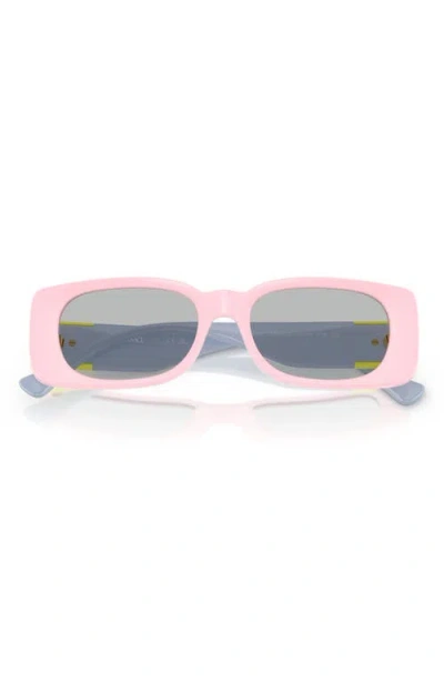 Versace Kids' 47mm Rectangular Sunglasses In Pink