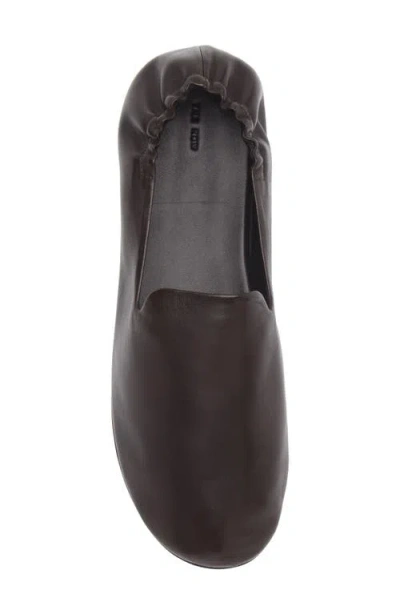 The Row Nappa Leather Casa Ballerinas Elasticated Back In Black