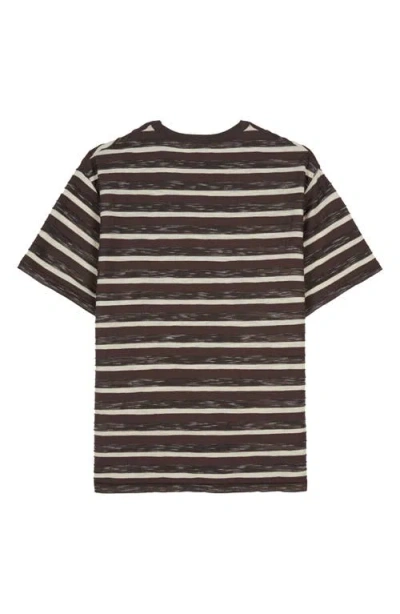 Brain Dead Casey Stripe T-shirt In Black
