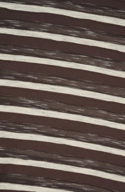 Brain Dead Casey Stripe T-shirt In Black