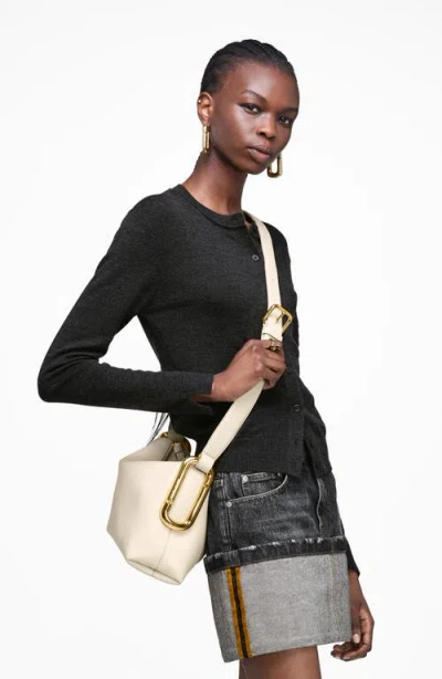 Marc Jacobs Medium Scene Leather Shoulder Bag In White