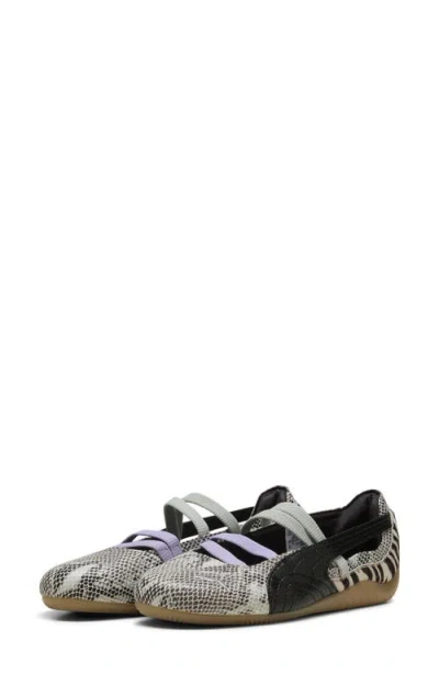 Puma Speedcat Ballet Snakeskin-effect Zebra-print Sneakers In Multi