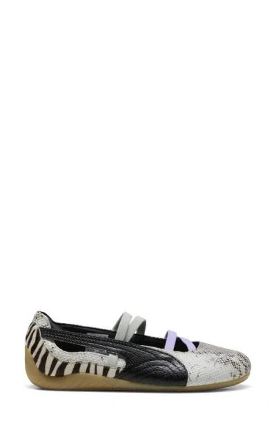 Puma Speedcat Ballet Snakeskin-effect Zebra-print Sneakers In Multi
