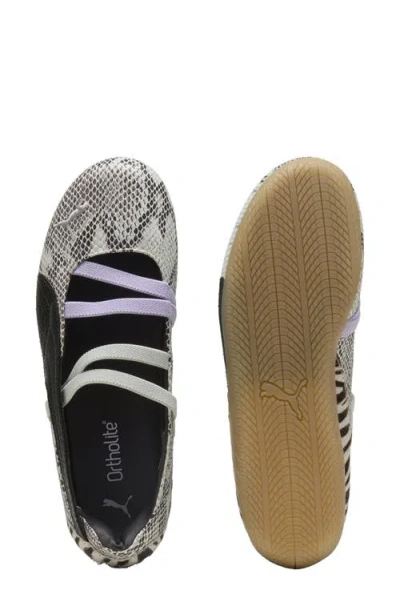 Puma Speedcat Ballet Snakeskin-effect Zebra-print Sneakers In Multi