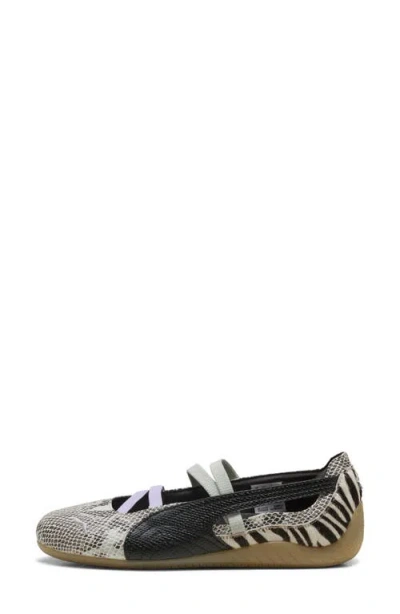 Puma Speedcat Ballet Snakeskin-effect Zebra-print Sneakers In Multi