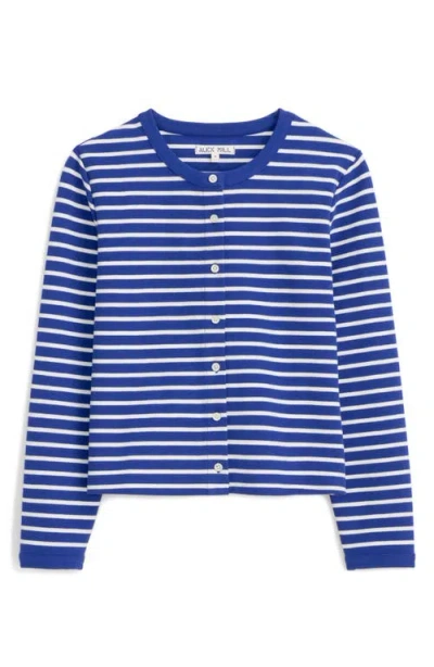 Alex Mill Coco Stripe Crewneck Cardigan In Multi