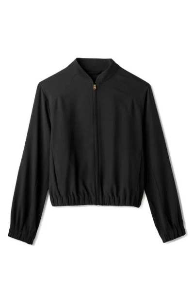 Rhone Mirage Zip Front Jacket In Black