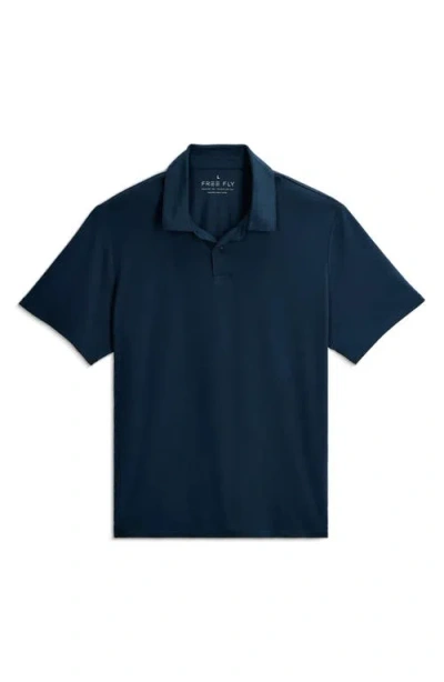 Free Fly Elevate Polo In Blue