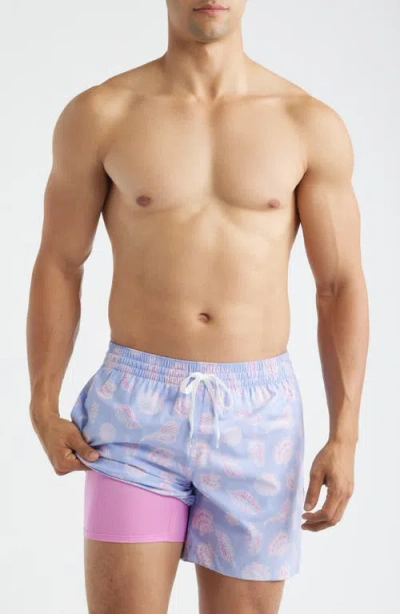 Chubbies Shell Yeahs 5.5-inch Swim Trunks In Blue