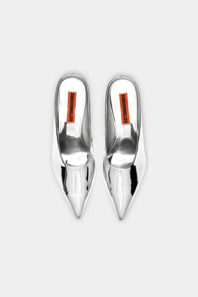 Simon Miller Simonmiller Pointed Gala Wedge In Silver In Silver