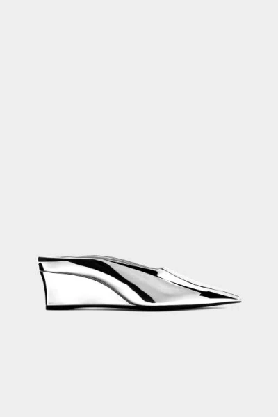 Simon Miller Simonmiller Pointed Gala Wedge In Silver In Silver