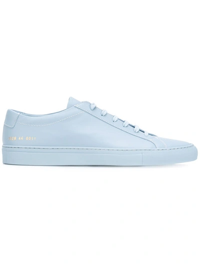 Common Projects Original Achilles Leather Low-top Sneakers In Powder Blue