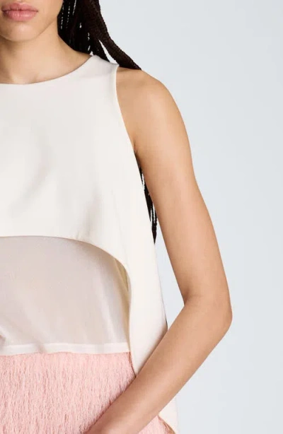 Kenneth Cole High/low Layer Tank In White