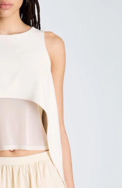 Kenneth Cole High/low Layer Tank In White