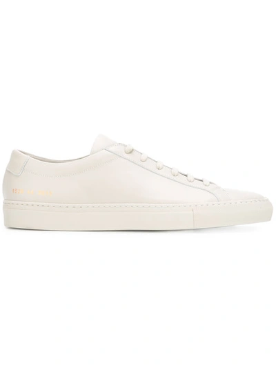Common Projects Achilles Lace-up Leather Trainers In Grey
