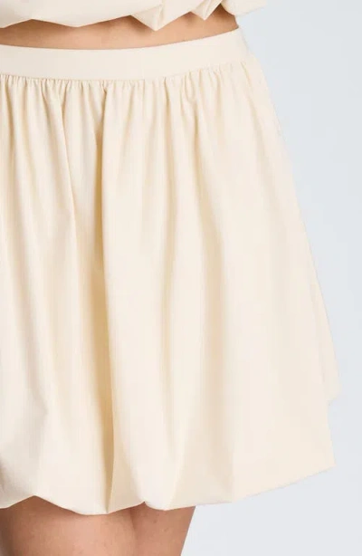 Kenneth Cole Pull On Bubble Mini Skirt In Neutral