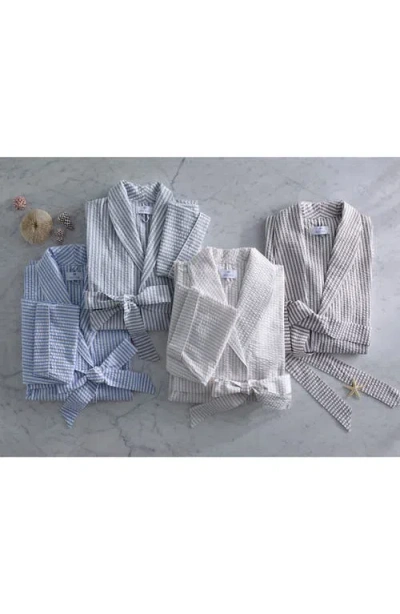 Matouk Matteo Stripe Robe In Green