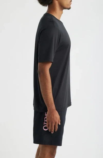Santo Studio Verona Tech Solid Black T-shirt In Blue