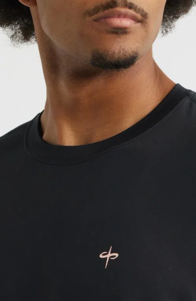 Santo Studio Verona Tech Solid Black T-shirt In Blue
