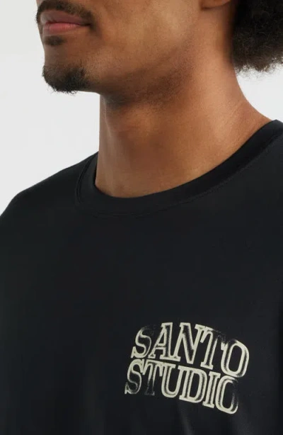 Santo Studio True Tech Graphic T-shirt In Black