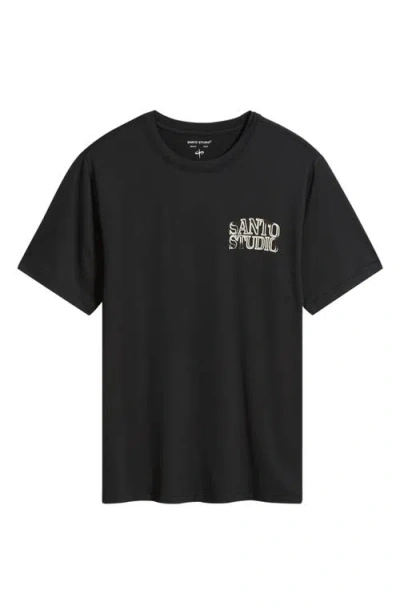 Santo Studio True Tech Graphic T-shirt In Black