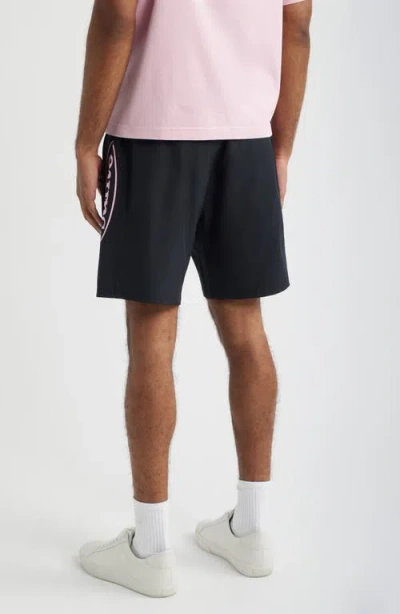 Santo Studio Stadium Tech Drawstring Shorts In Black