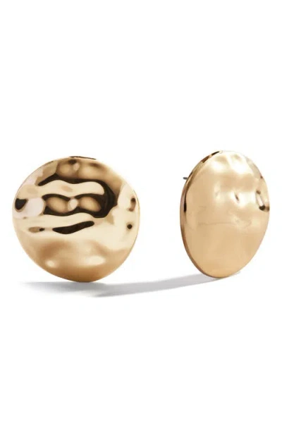 Baublebar Odette Hammered Statement Stud Earrings In Green