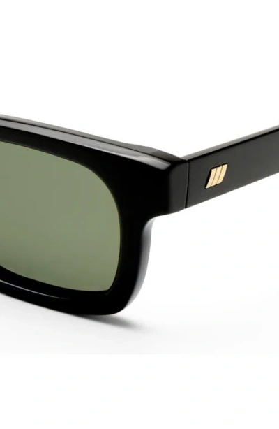 Le Specs Iceman 52mm Polarized Square Sunglasses In Black