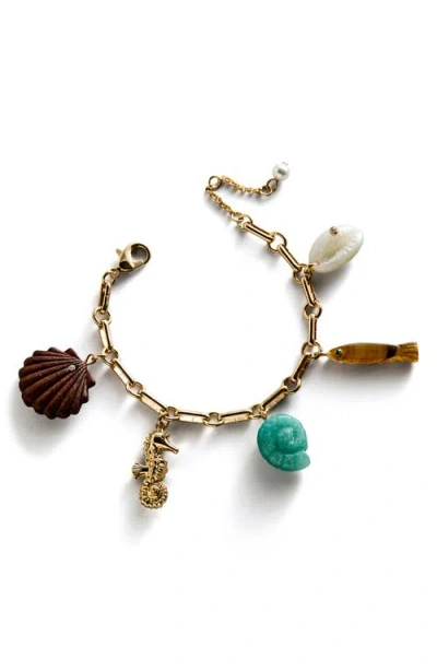 Baublebar All At Sea Charm Bracelet In Multi