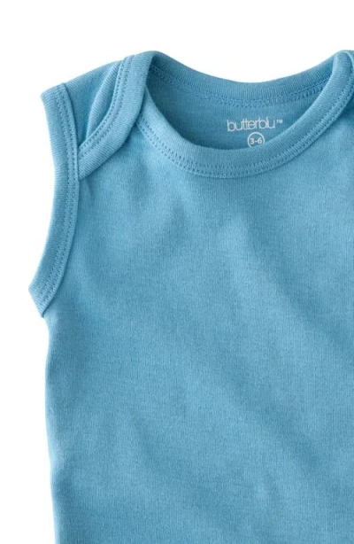 Butterblu Sam Assorted 5-pack Sleeveless Organic Cotton Bodysuits In Multi