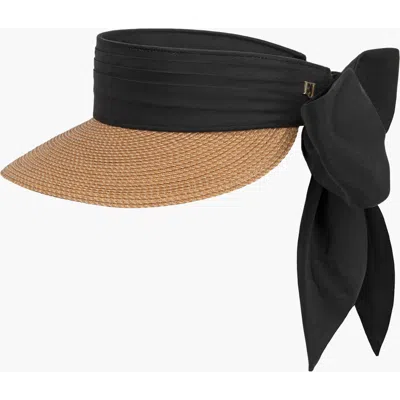 Eric Javits Tie Visor In Black