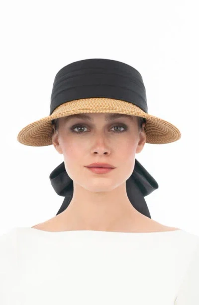 Eric Javits Tie Visor In Black