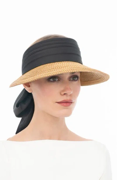 Eric Javits Tie Visor In Black