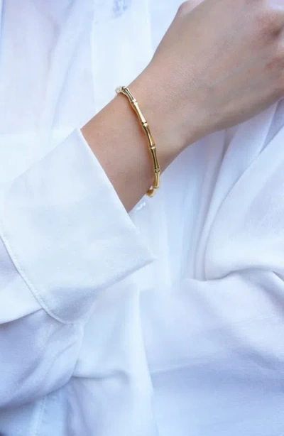 Argento Vivo Bamboo Hinge Bangle In Gold