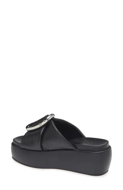 Marc Jacobs The Pop J Marc Platform Wedge Slide Sandal In Black
