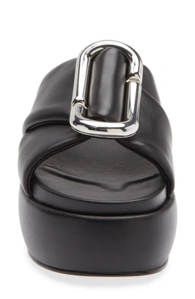 Marc Jacobs The Pop J Marc Platform Wedge Slide Sandal In Black