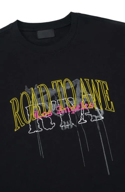 Rta Colin Road To Awe Oversize Graphic T-shirt In Black