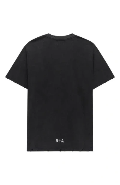 Rta Colin Oversized Short Sleeve Tee In Black
