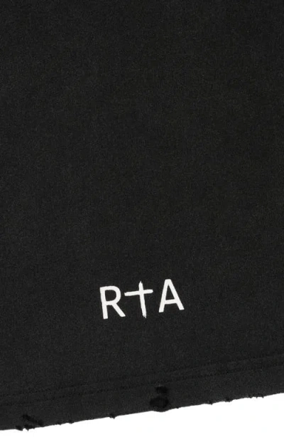 Rta Colin Oversized Short Sleeve Tee In Black