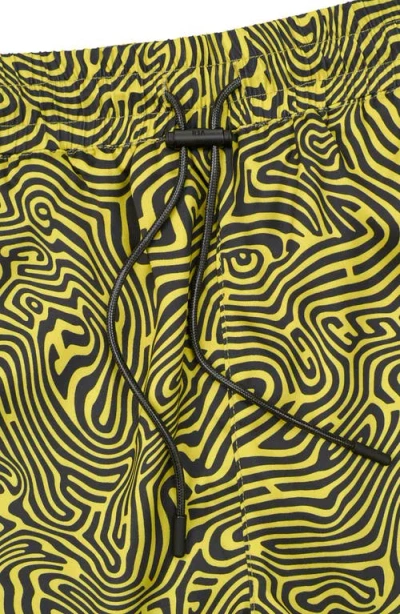 Rta Clyde Topography Pull-on Shorts In Green
