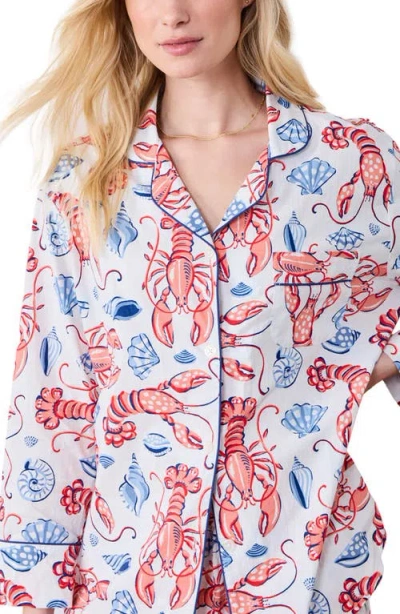 Printfresh Cotton Poplin Pajamas In Multi