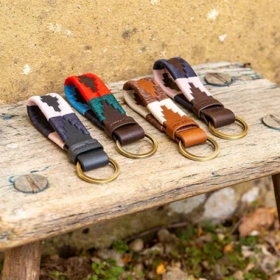 Pampeano Charro Loop Keyring In Blue