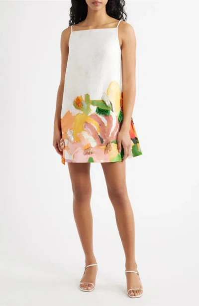Acler Java Bead-embellished Mini Dress In White