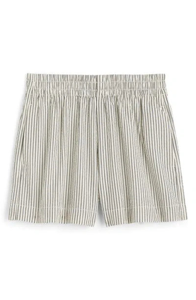 Madewell Pull-on Seersucker Shorts In Multi